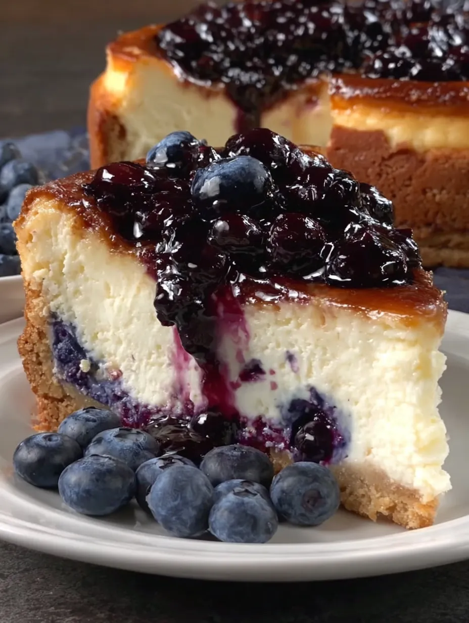 Creamy Blueberry Cheesecake