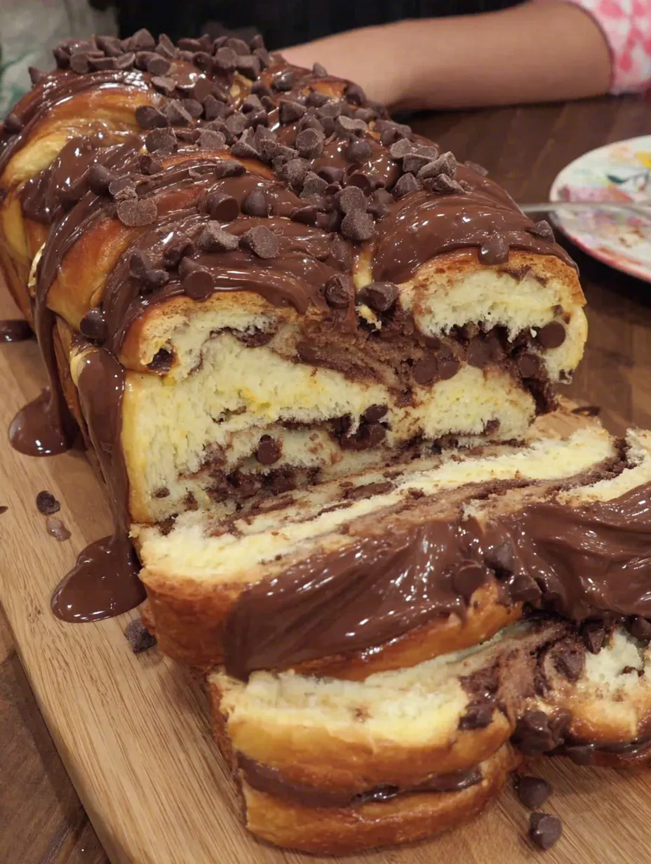 Nutella brioche loaf