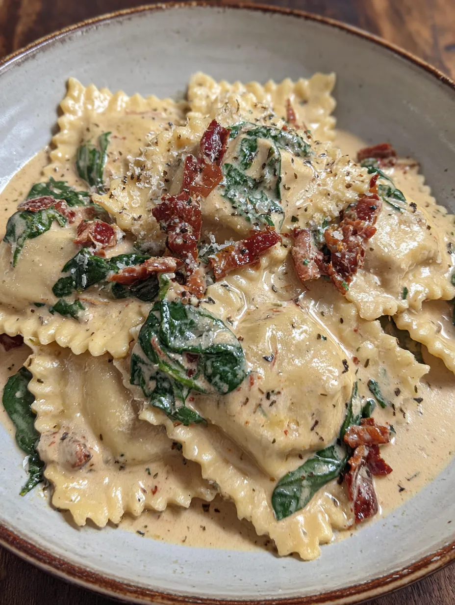 Creamy Tuscan Ravioli