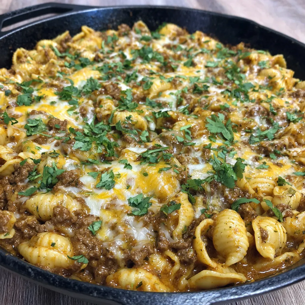 Cheesy Enchilada Hamburger Helper