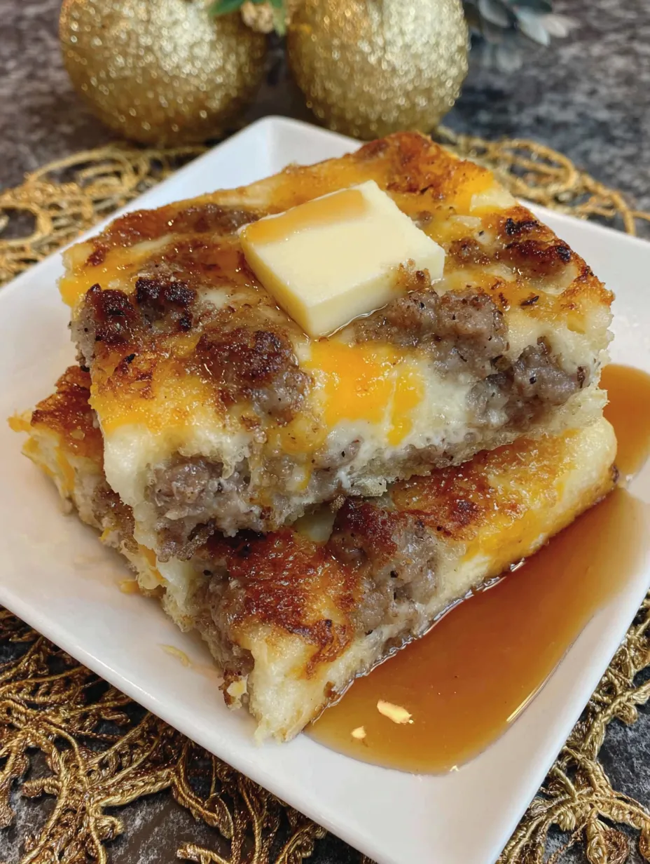 Sausage and Cheese Sheet Pan Pancakes