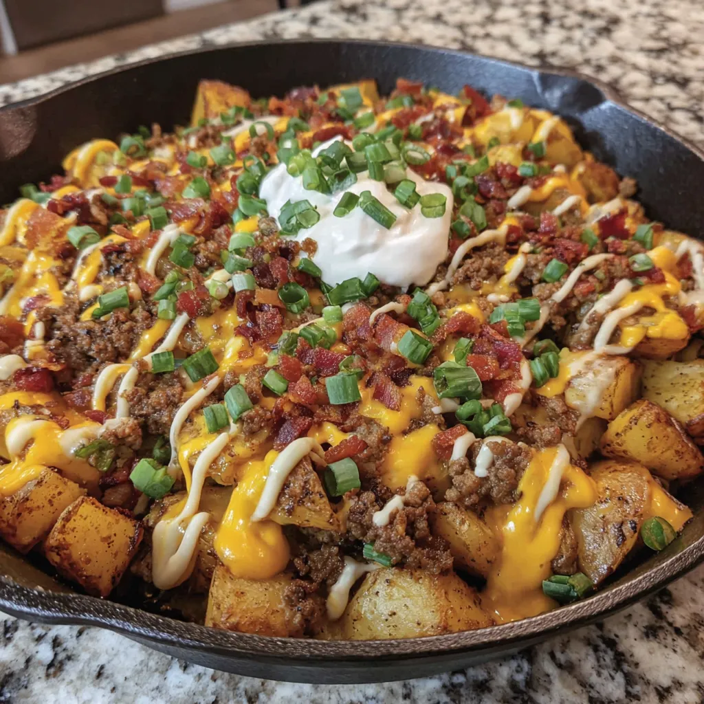 Cheeseburger Potato Skillet