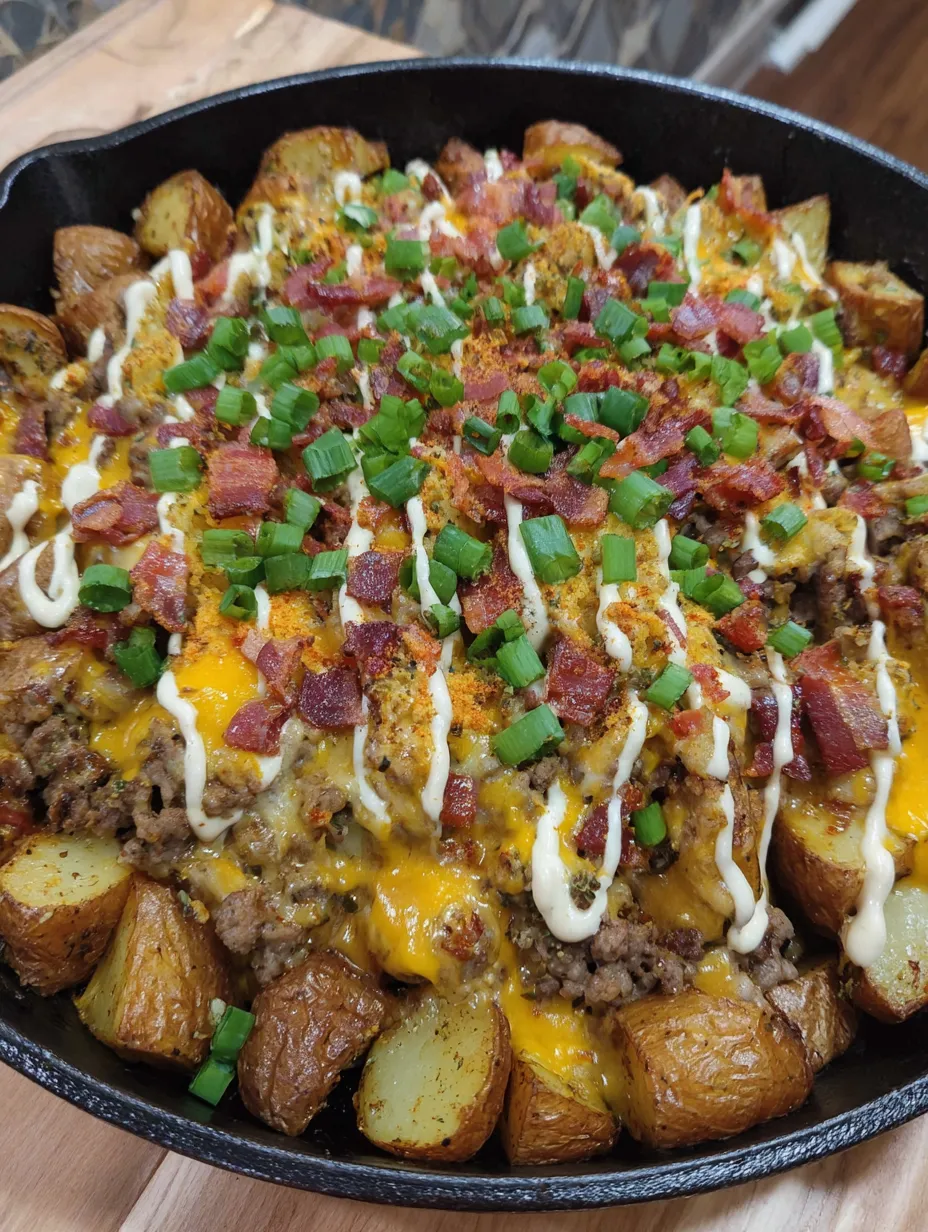 Cheeseburger Potato Skillet
