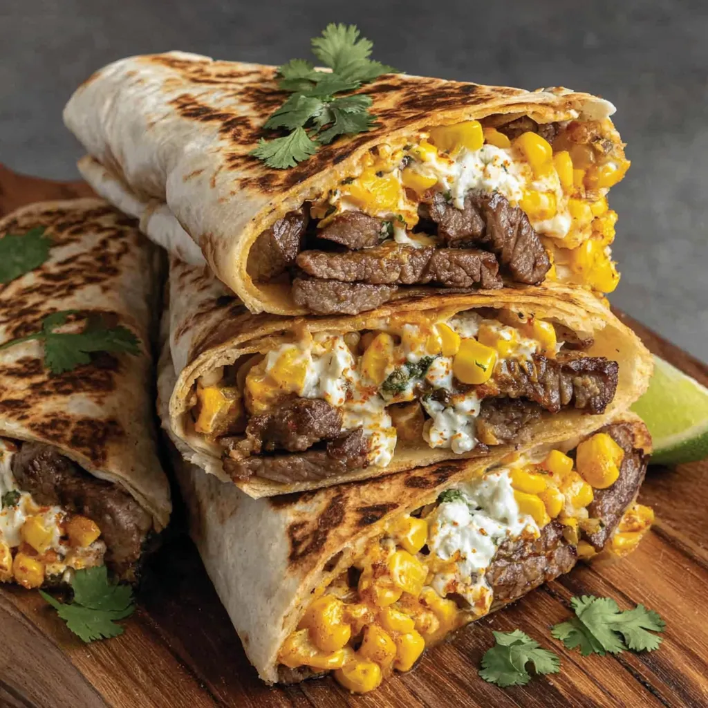 Street Corn Steak Crunch Wraps