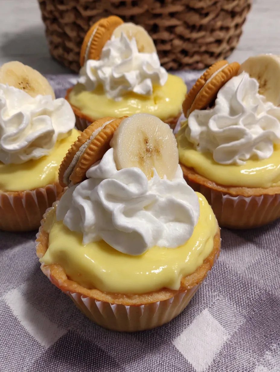Muffin TIn Banana Cream Pies