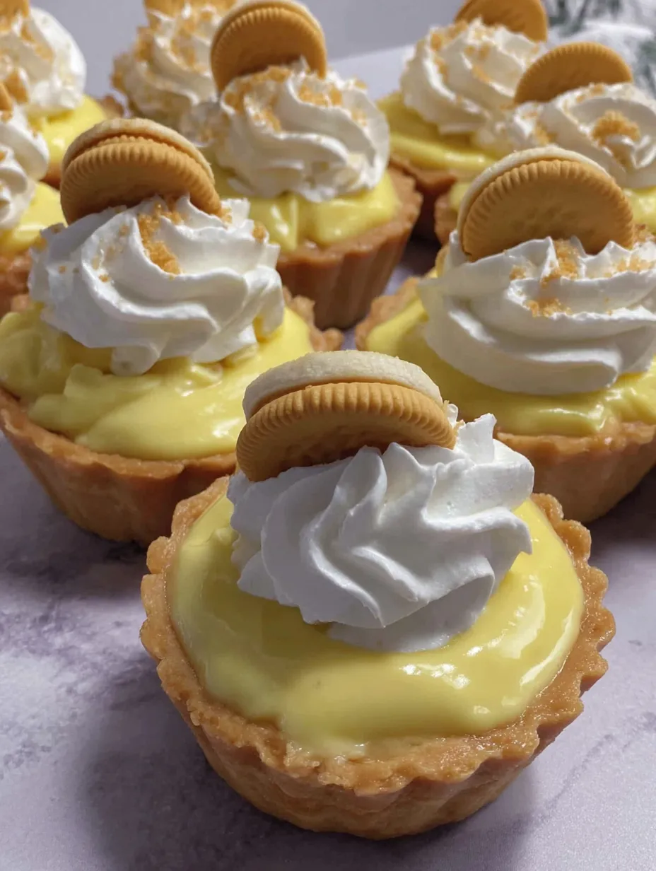 Muffin TIn Banana Cream Pies