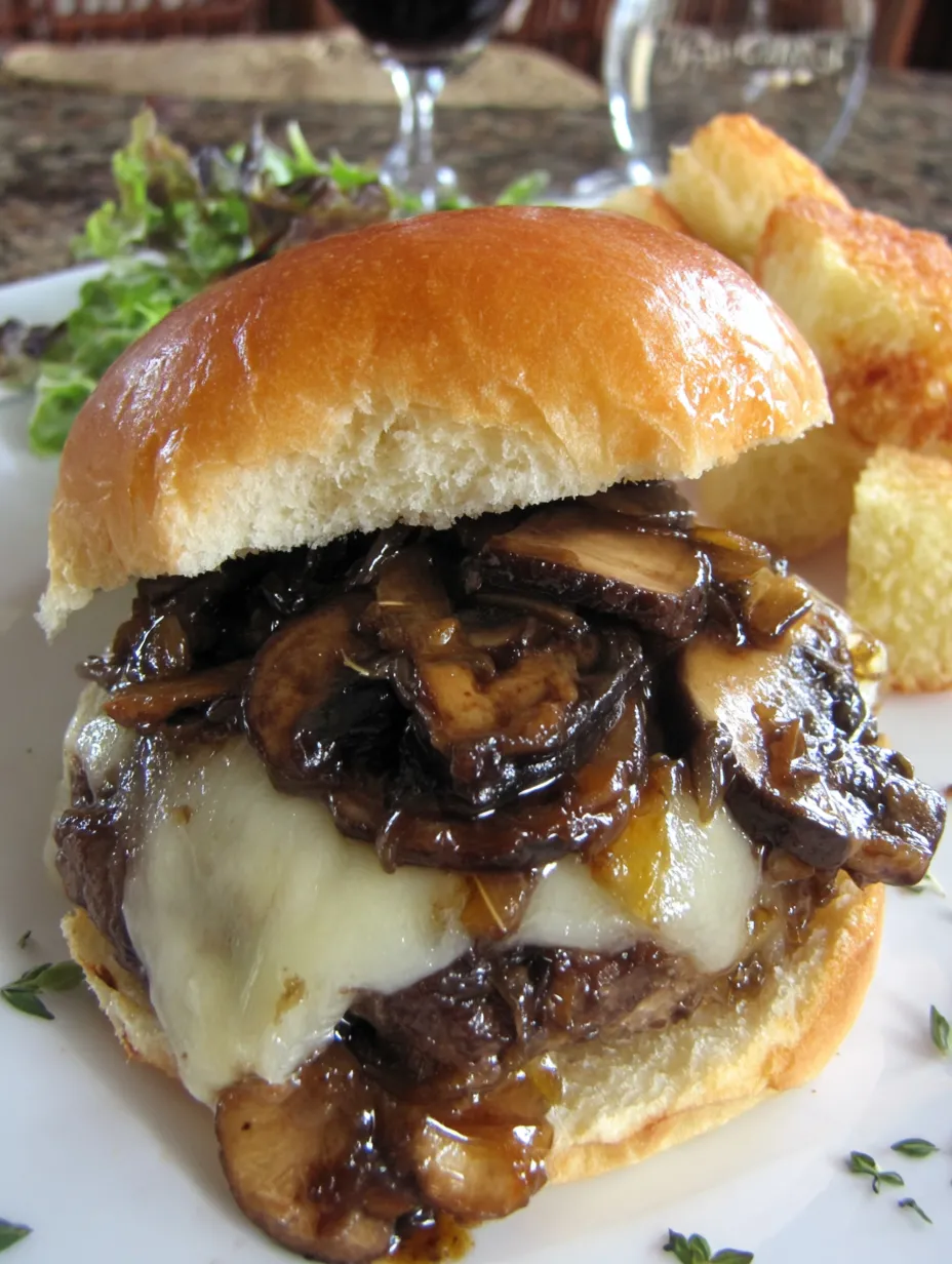 Mushroom Swiss Burger