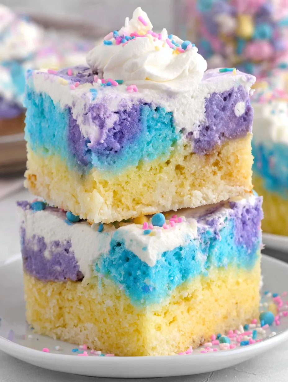 Unicorn Poke Cake