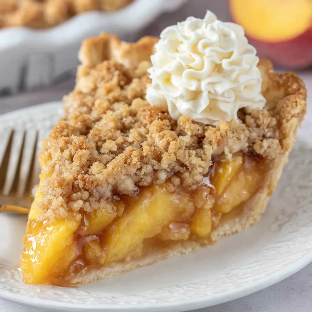 Peach Crumble Pie