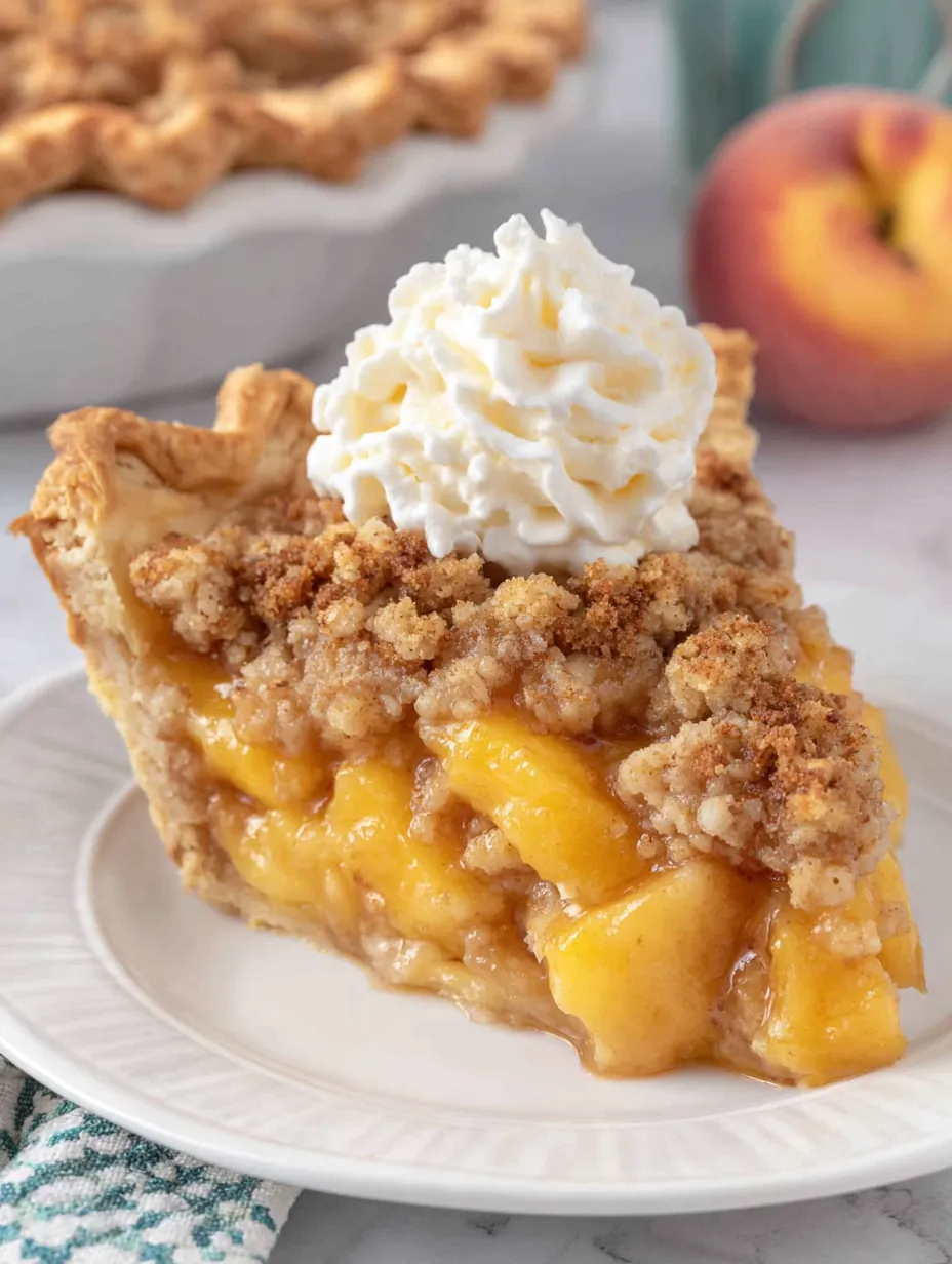 Peach Crumble Pie