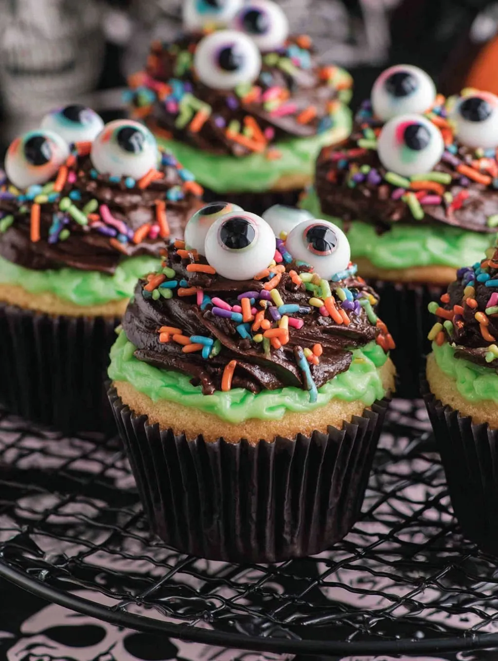 Eyeball Chocolate Cupcakes Halloween
