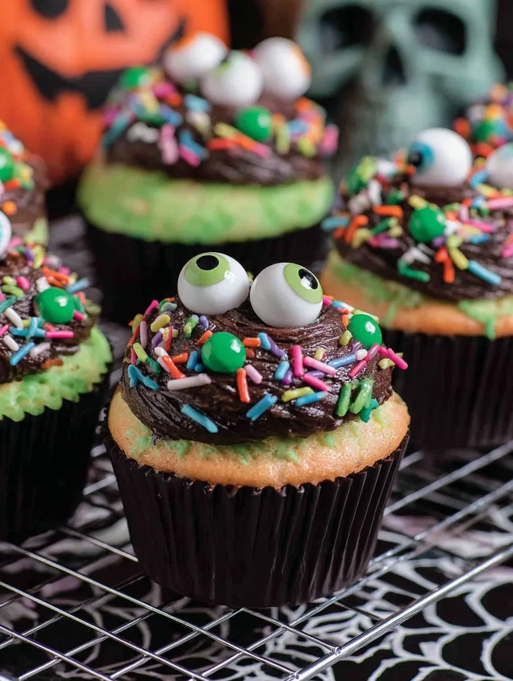 Eyeball Chocolate Cupcakes Halloween