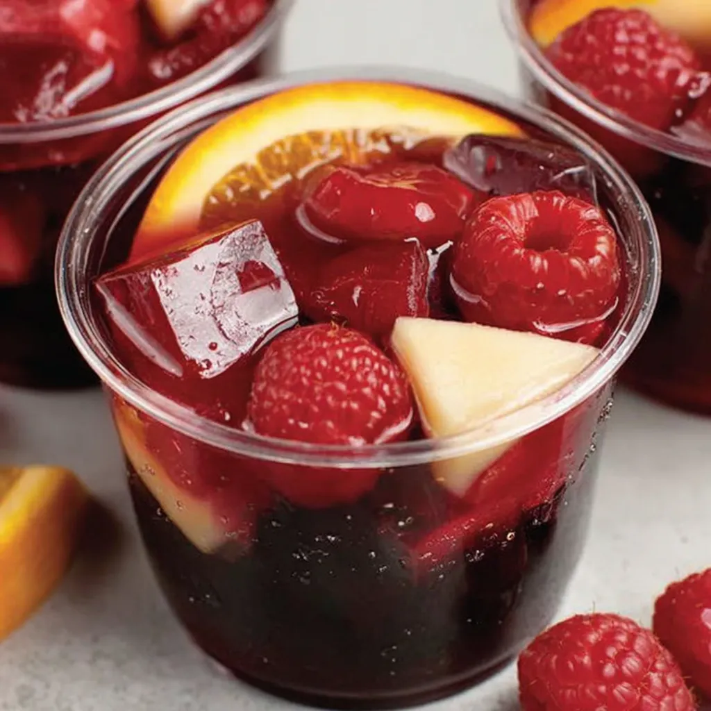 Sangria Jello Party Shots