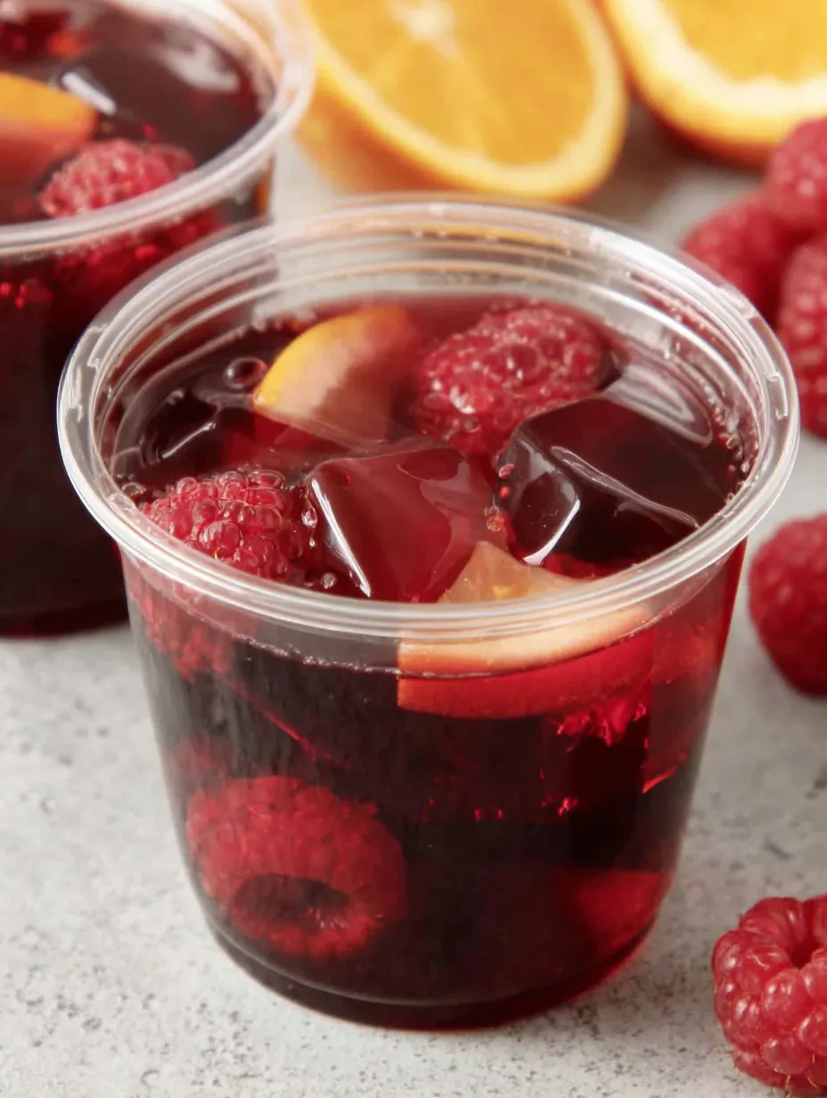 Sangria Jello Party Shots