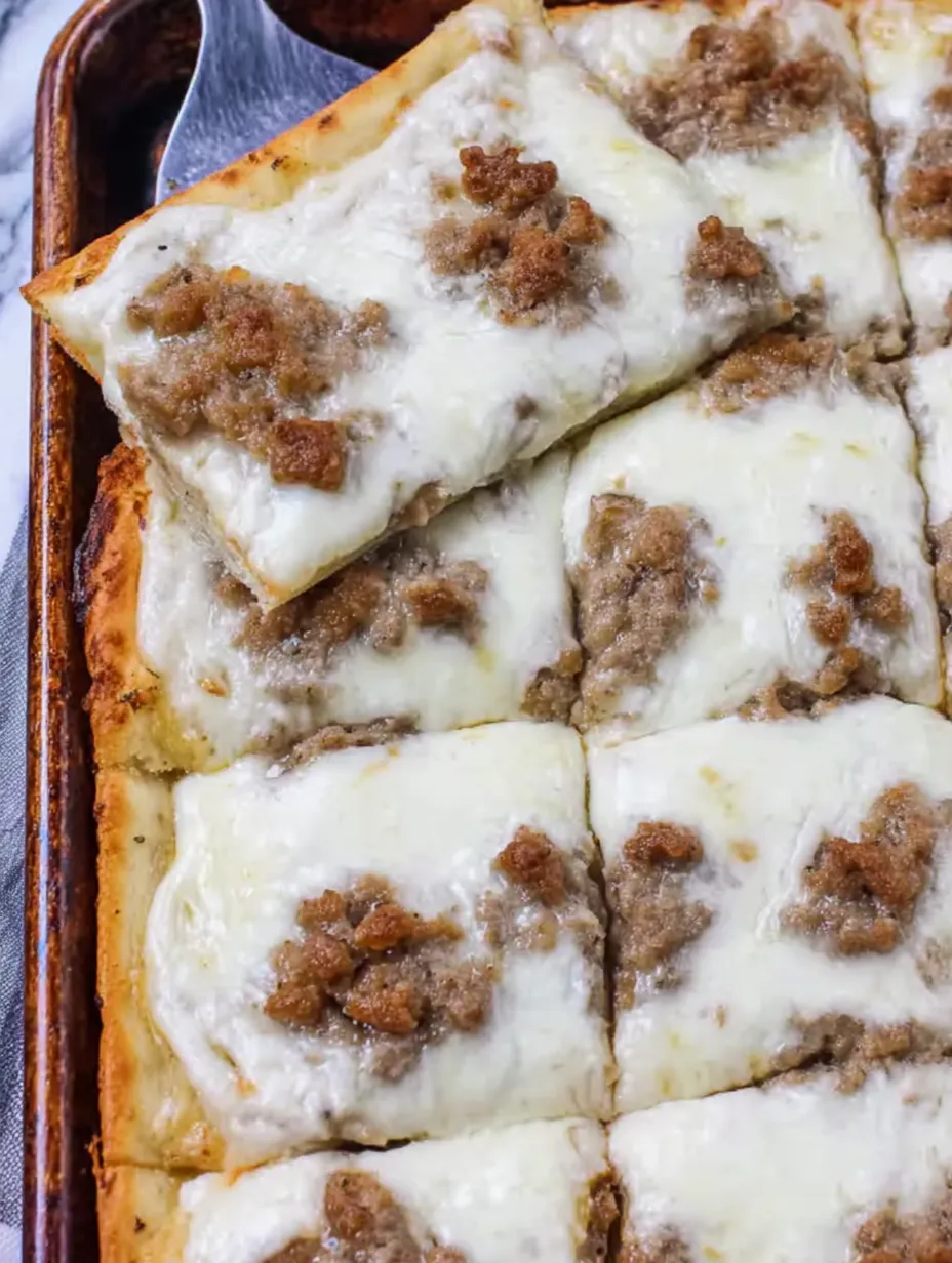 School Cafeteria Breakfast Pizza