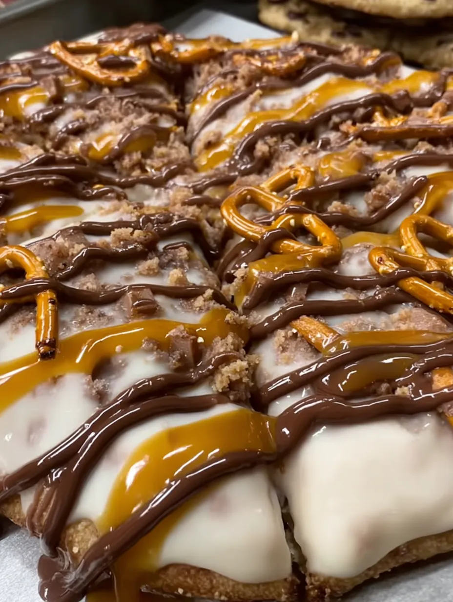 Cookie Dough Stuffed Crust Pizza