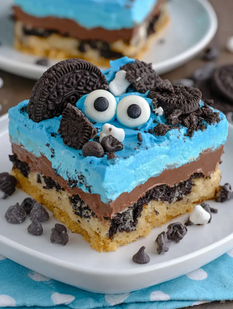 Cookie Monster No-Bake Dessert Recipe