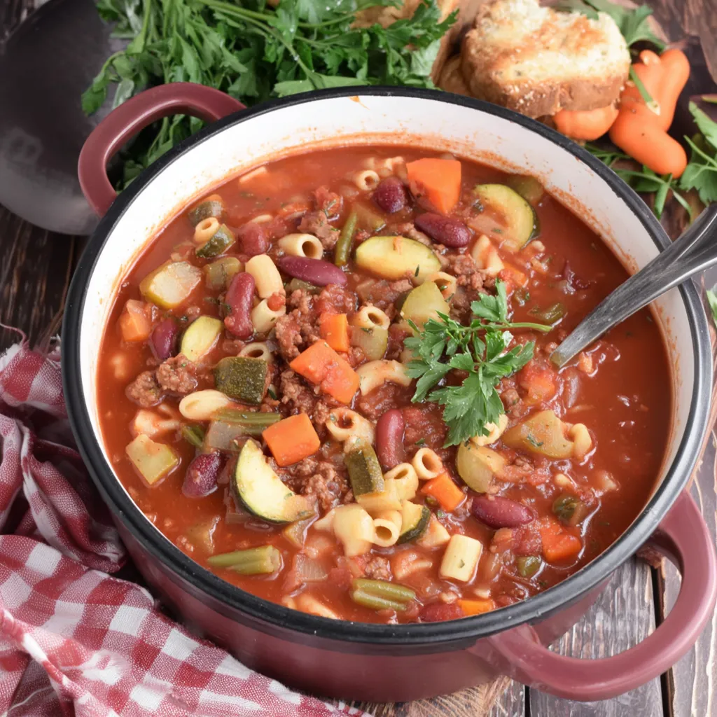 Italian Vegetable Minestrone Soup