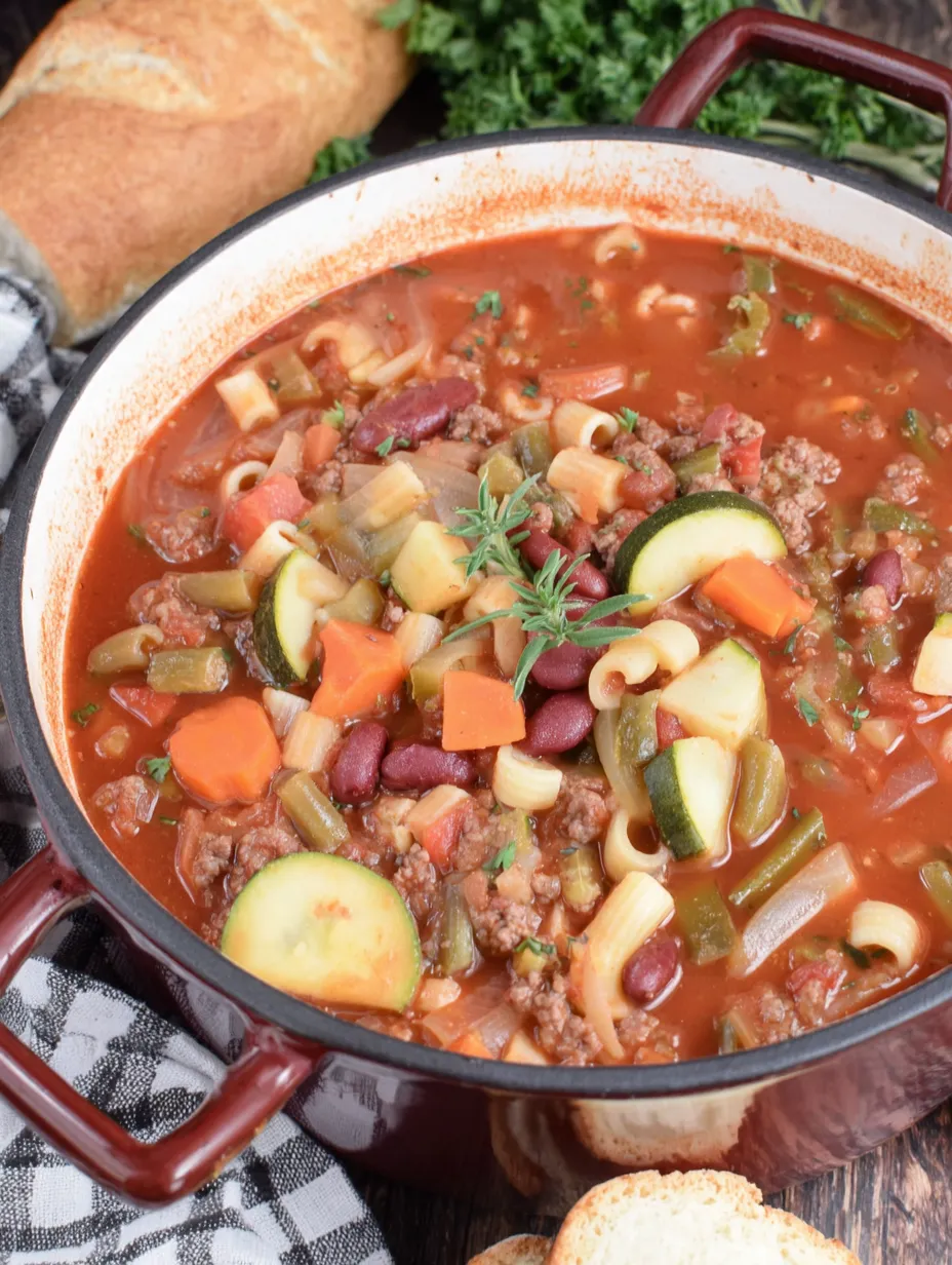 Italian Vegetable Minestrone Soup