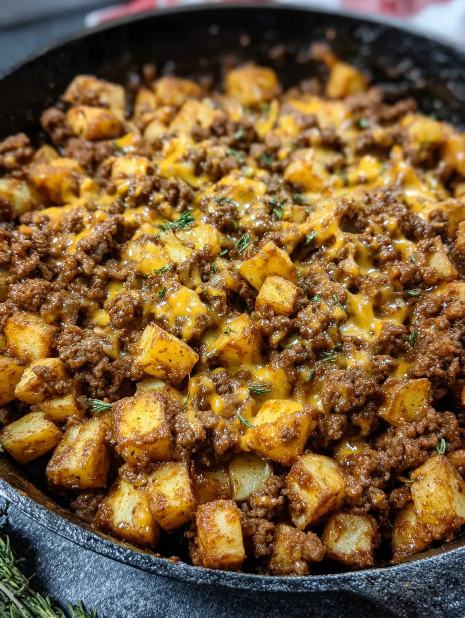 Sloppy Joe Potato Skillet