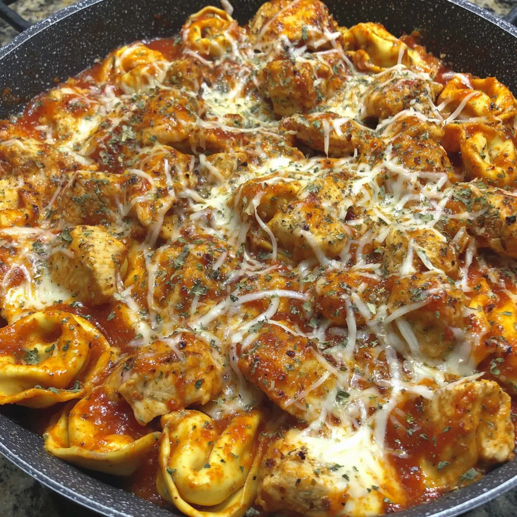 Cheesy Chicken Parmesan Tortellini