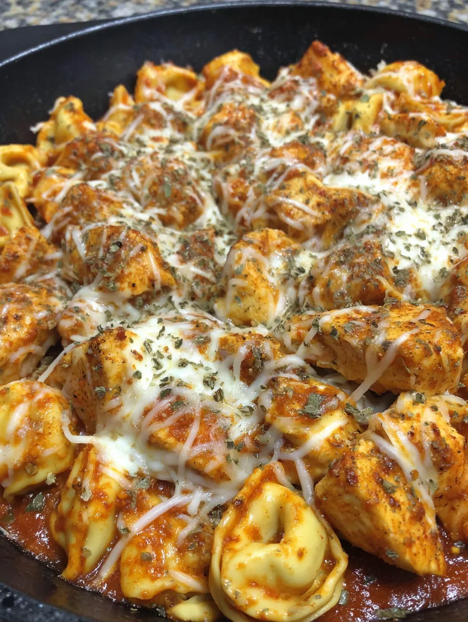 Cheesy Chicken Parmesan Tortellini