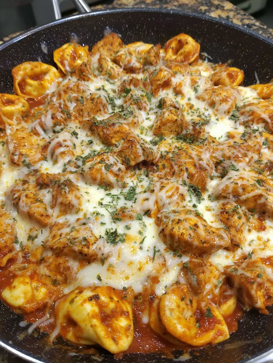 Cheesy Chicken Parmesan Tortellini