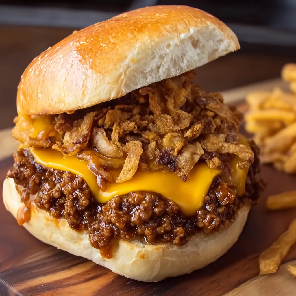 Beef and Cheddar Sloppy Joes