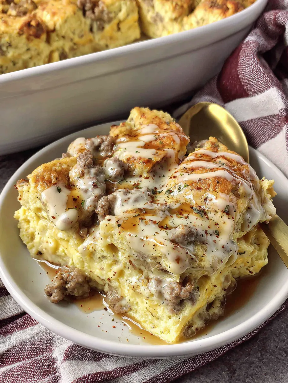 Biscuits and Gravy Casserole