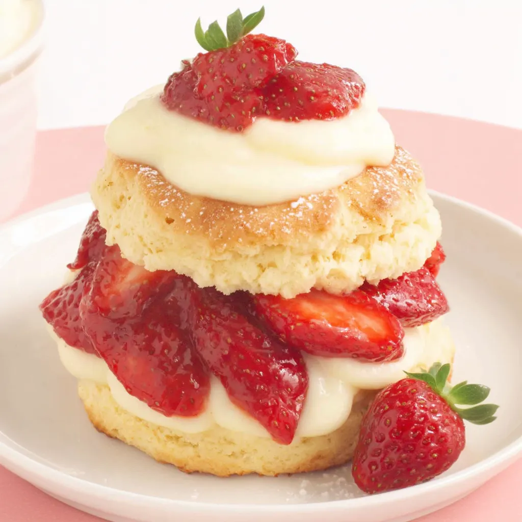 Strawberry Shortcake with Lemon Cream Recipe