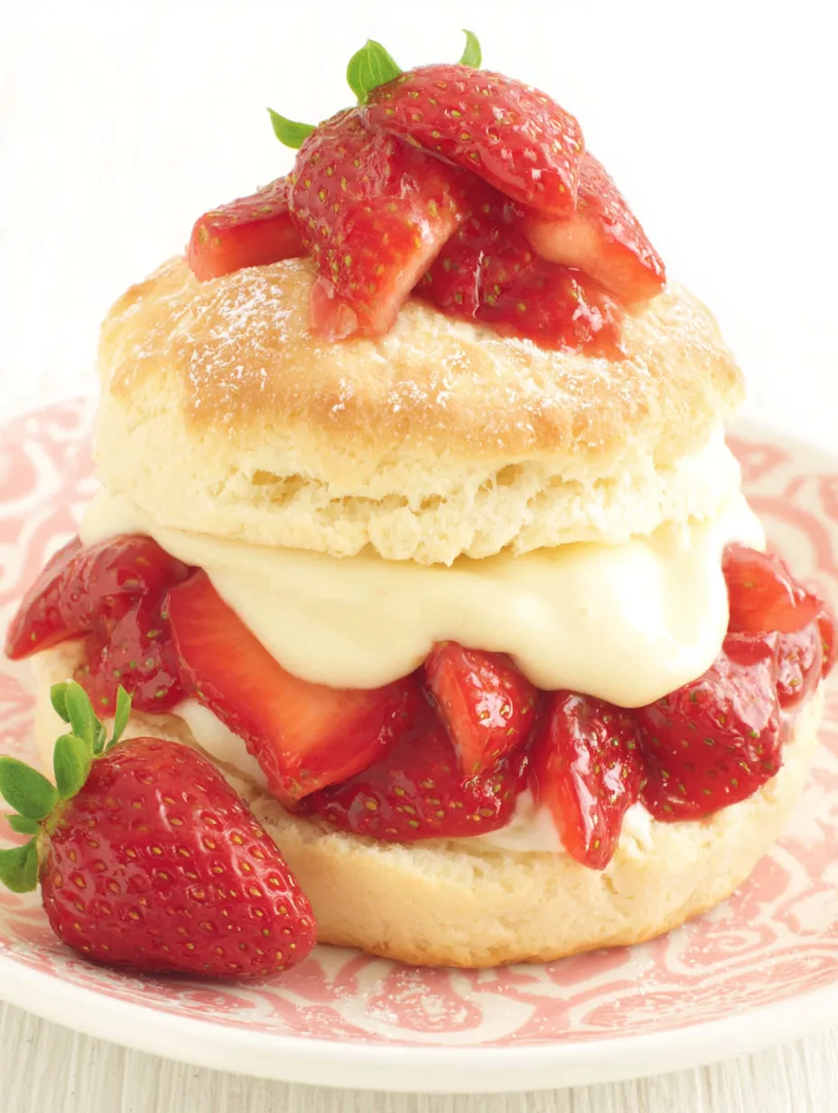 Strawberry Shortcake with Lemon Cream Recipe