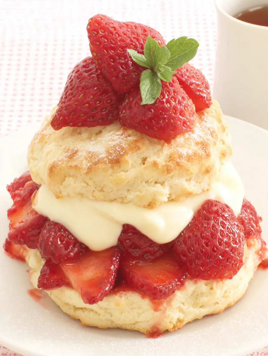 Strawberry Shortcake with Lemon Cream Recipe