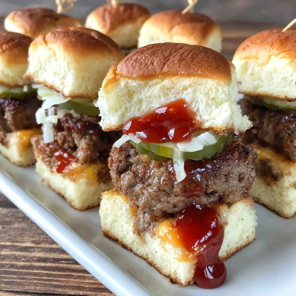 Mini Meatloaf Sliders on Hawaiian Rolls