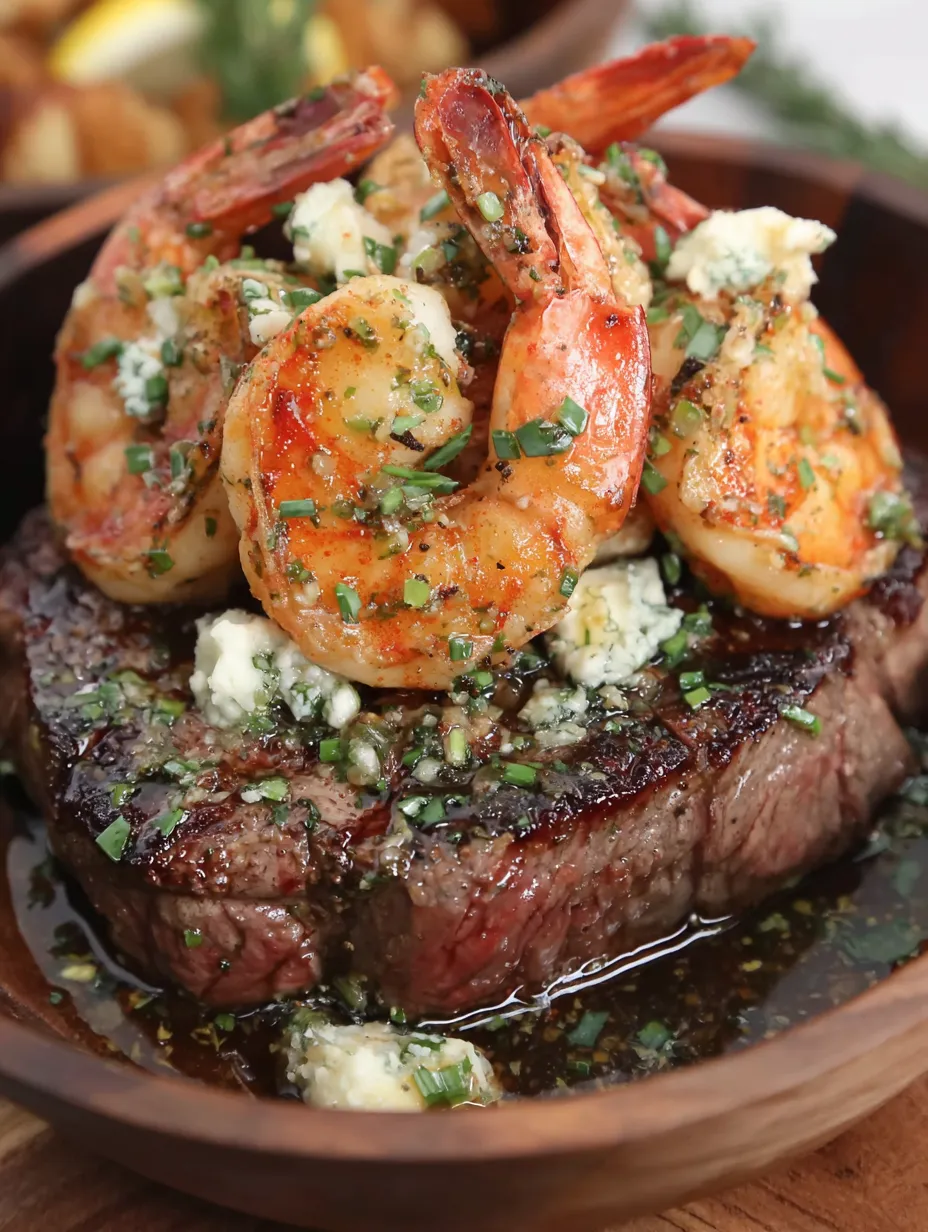 Hot Honey Steak and Shrimp
