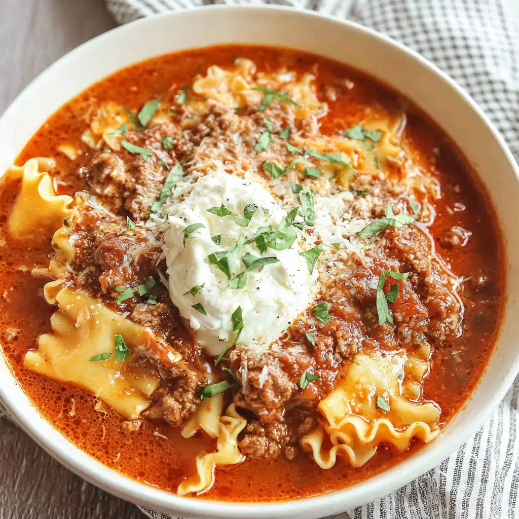 Lasagna Soup