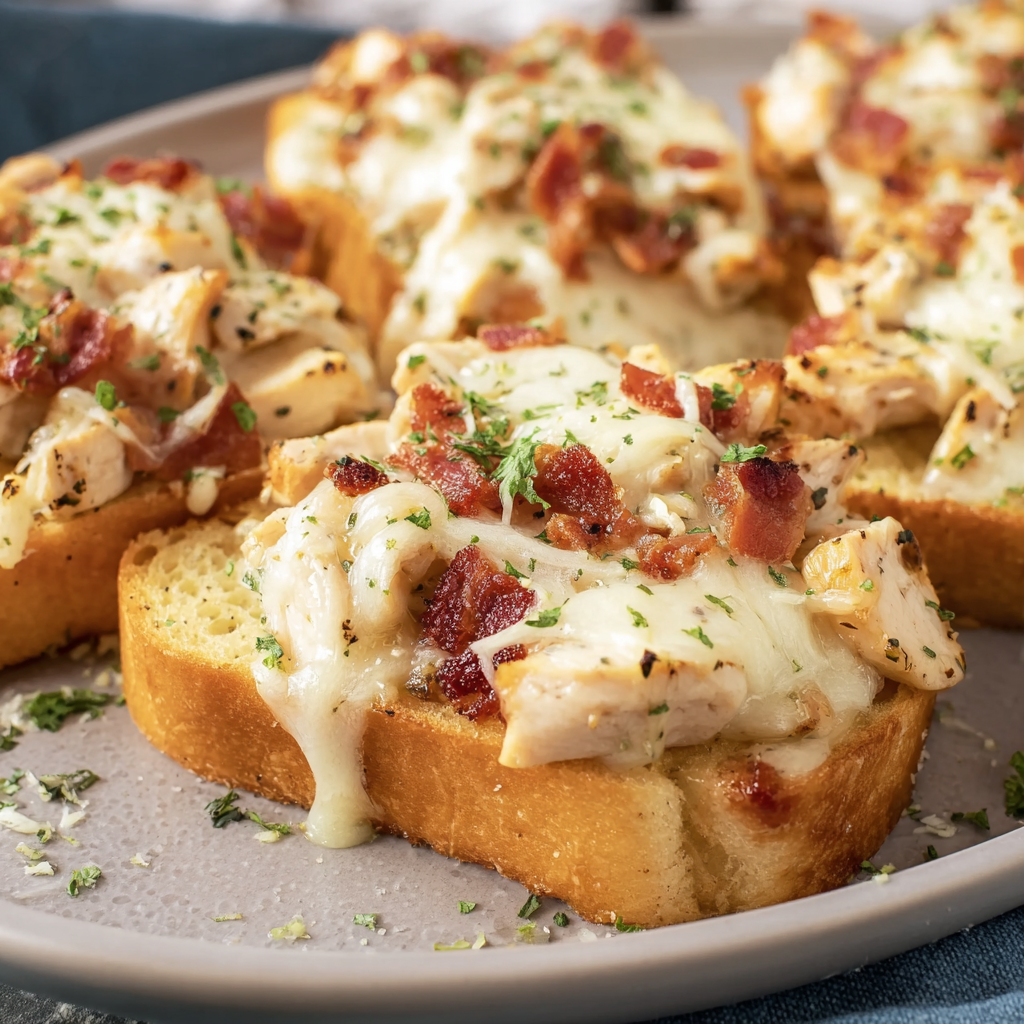 Chicken Alfredo Texas Toast