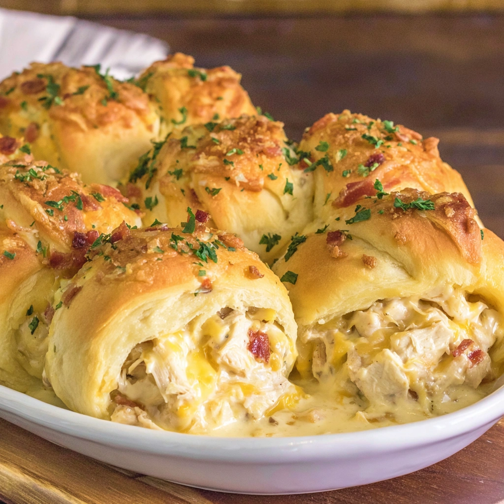 Cheesy Chicken Crescent Rolls