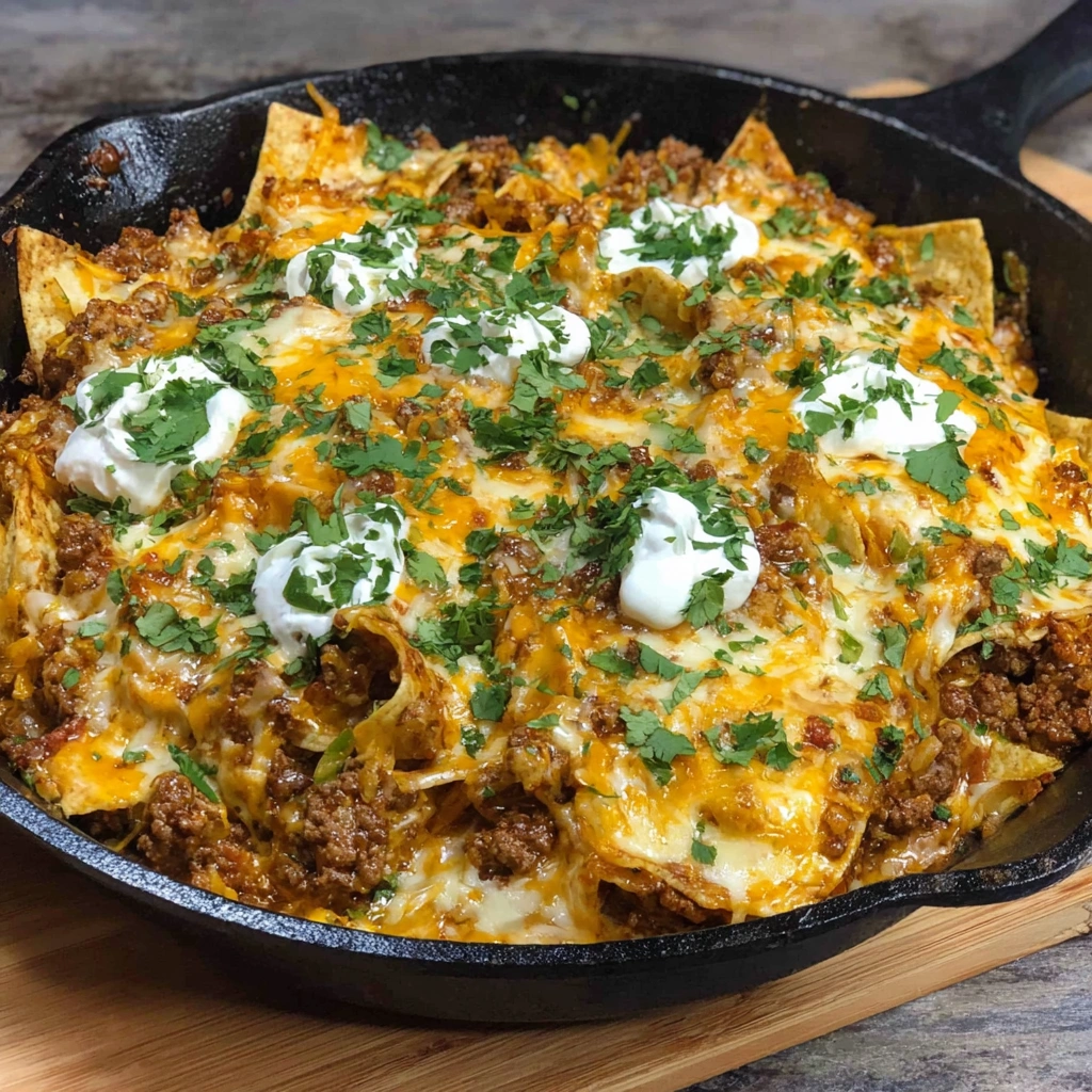 Cheesy Beef Enchilada Skillet