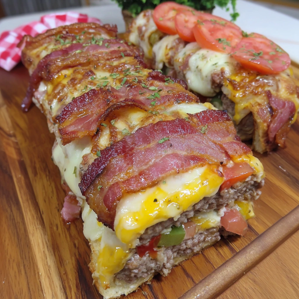 Cheese Stick Bacon Cheeseburger