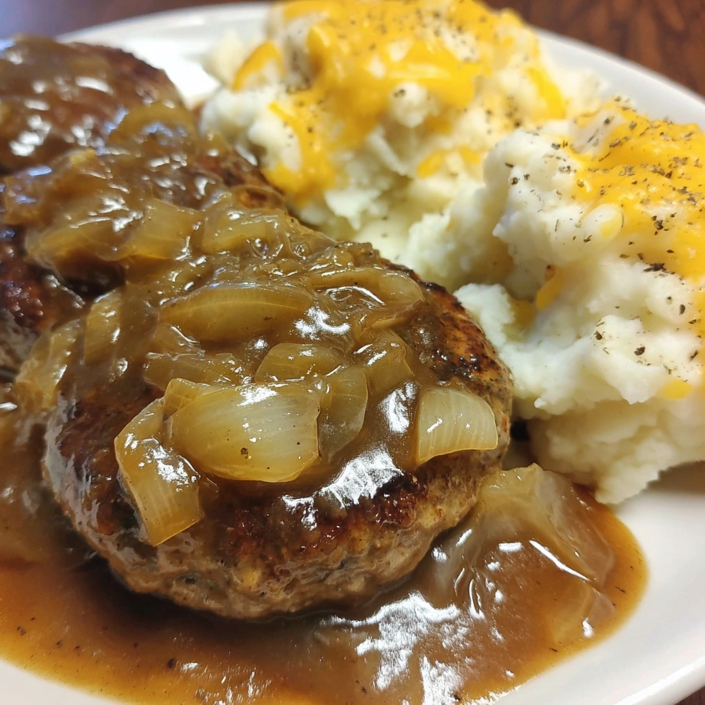 Hamburger Steaks with Onion Gravy