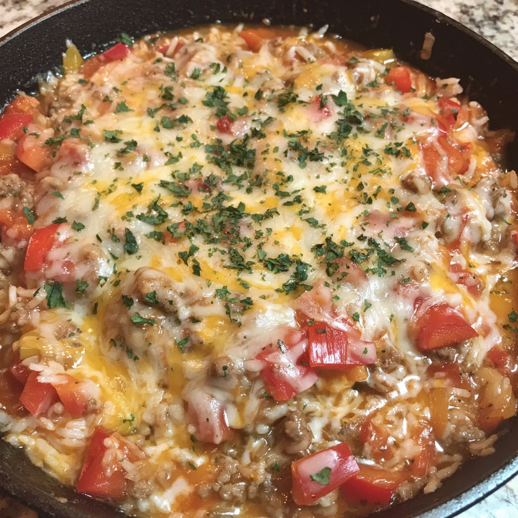 Easy One Pan Unstuffed Pepper Skillet