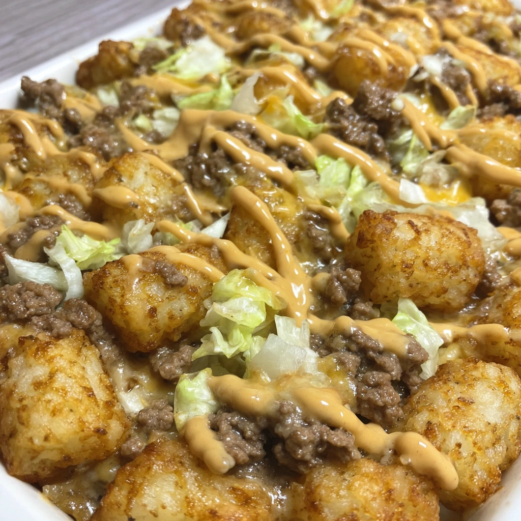 Big Mac Tater Tot Casserole