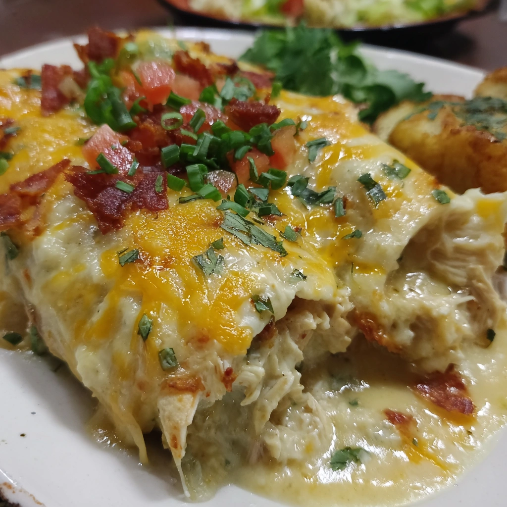 Cream Cheese Chicken Enchiladas