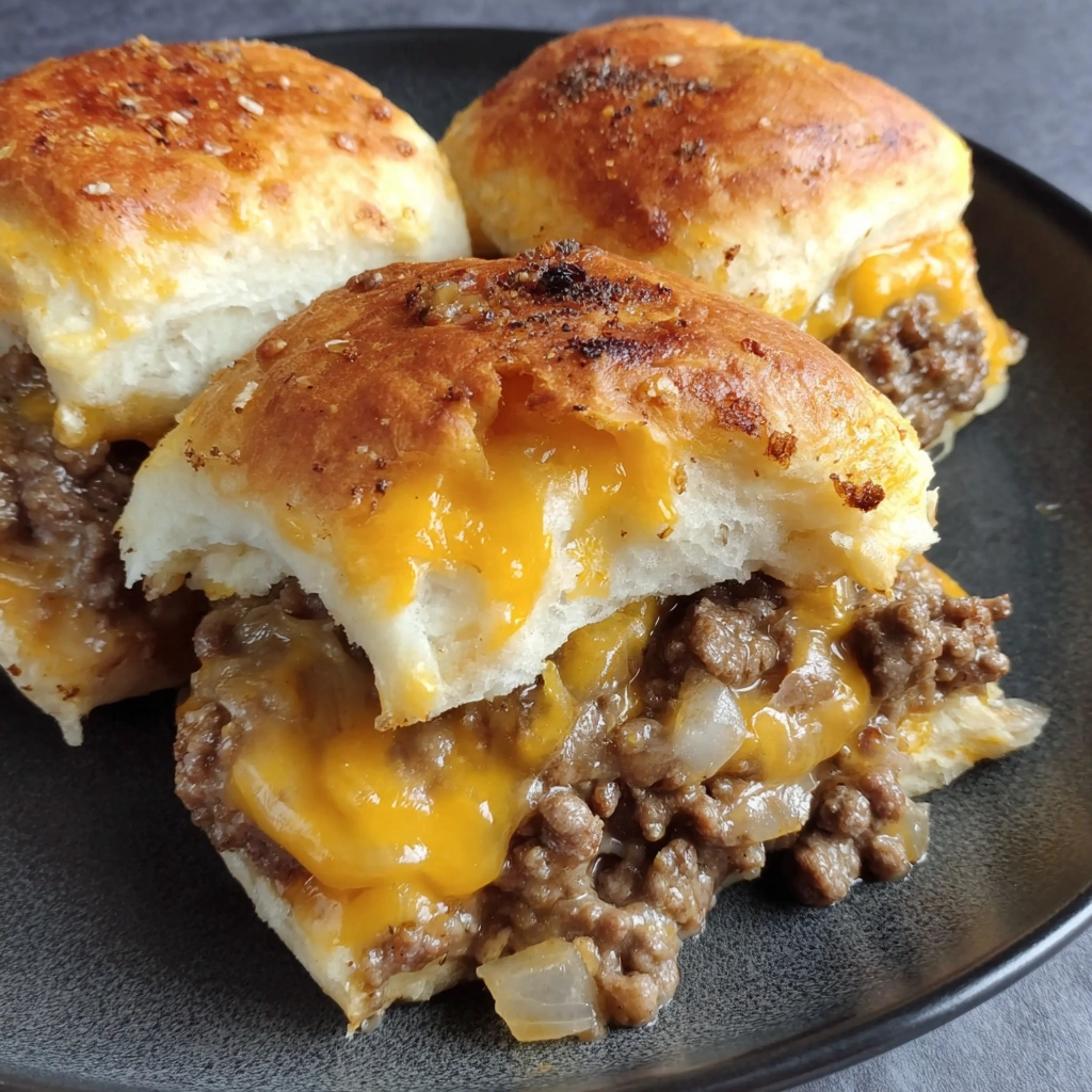 Chopped Cheeseburger Biscuits