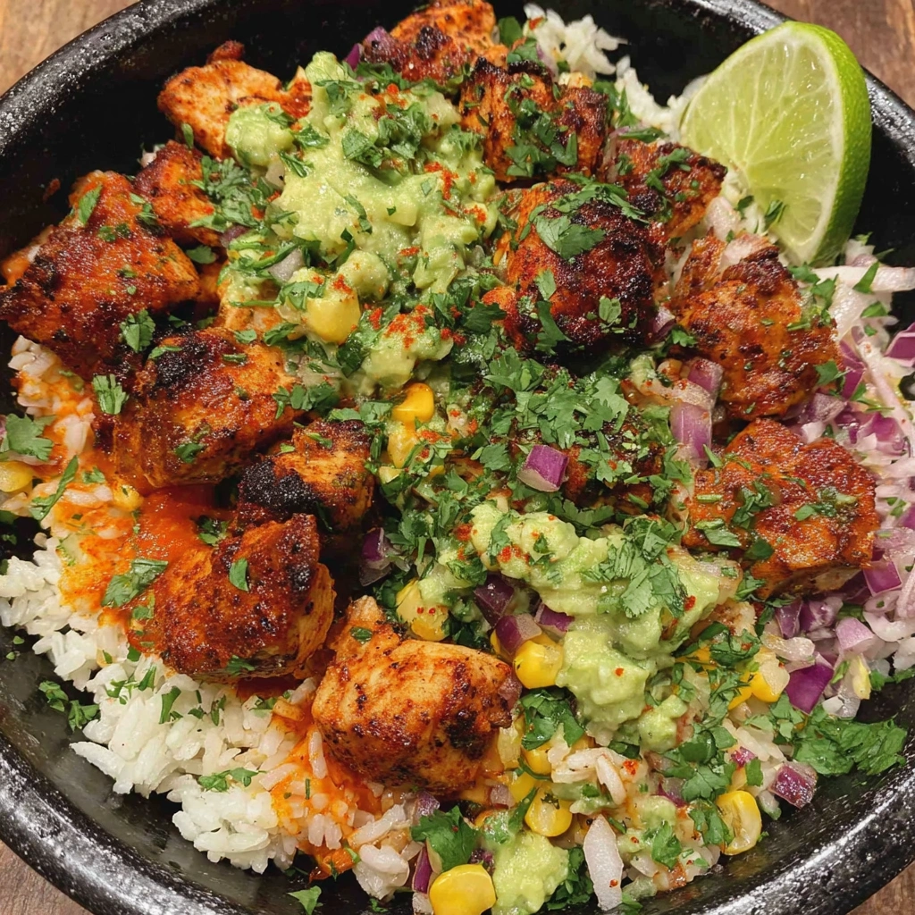 Spicy Chipotle Chicken Burrito Bowls