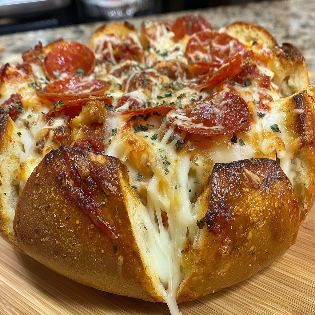 Garlic Butter Pizza Pasta Bowls
