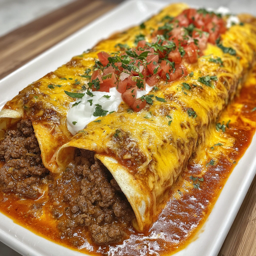 Cheesy Beef Enchiladas
