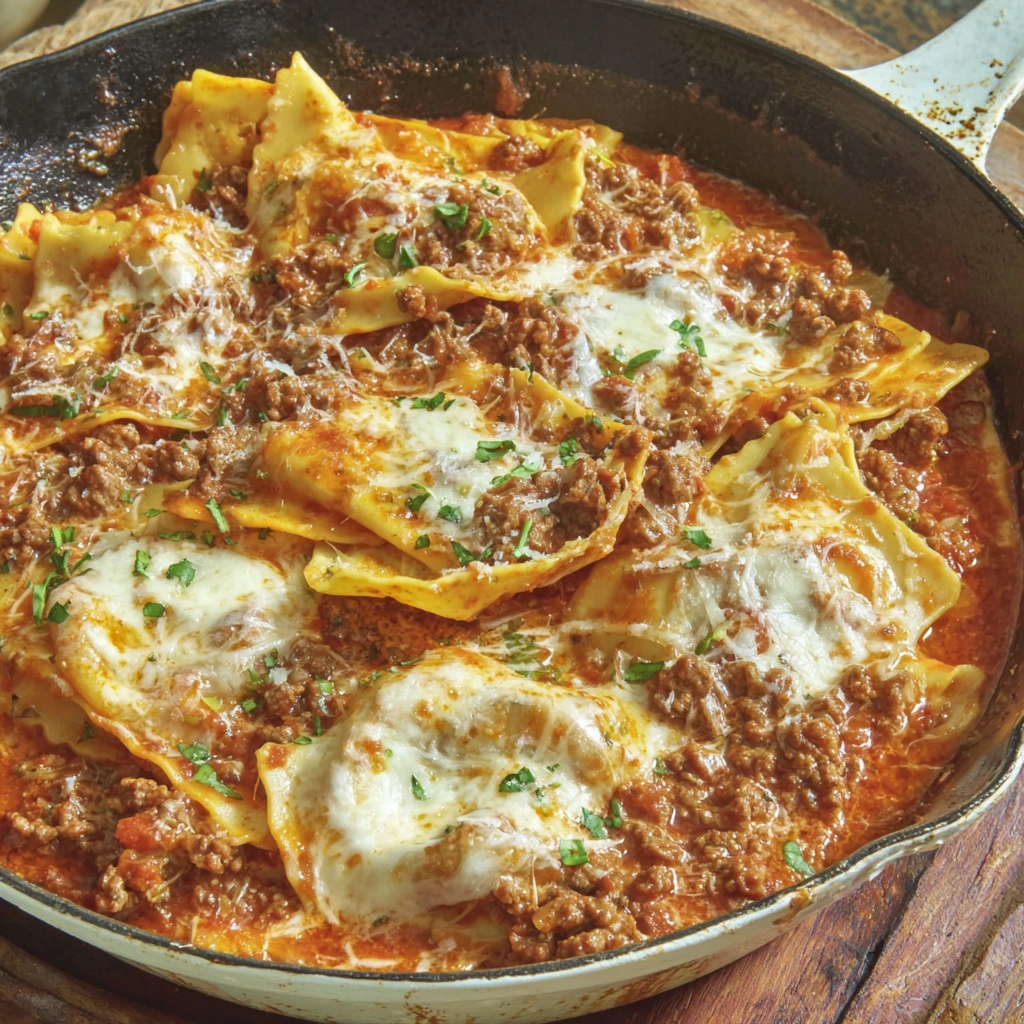 One Pan Skillet Lasagna