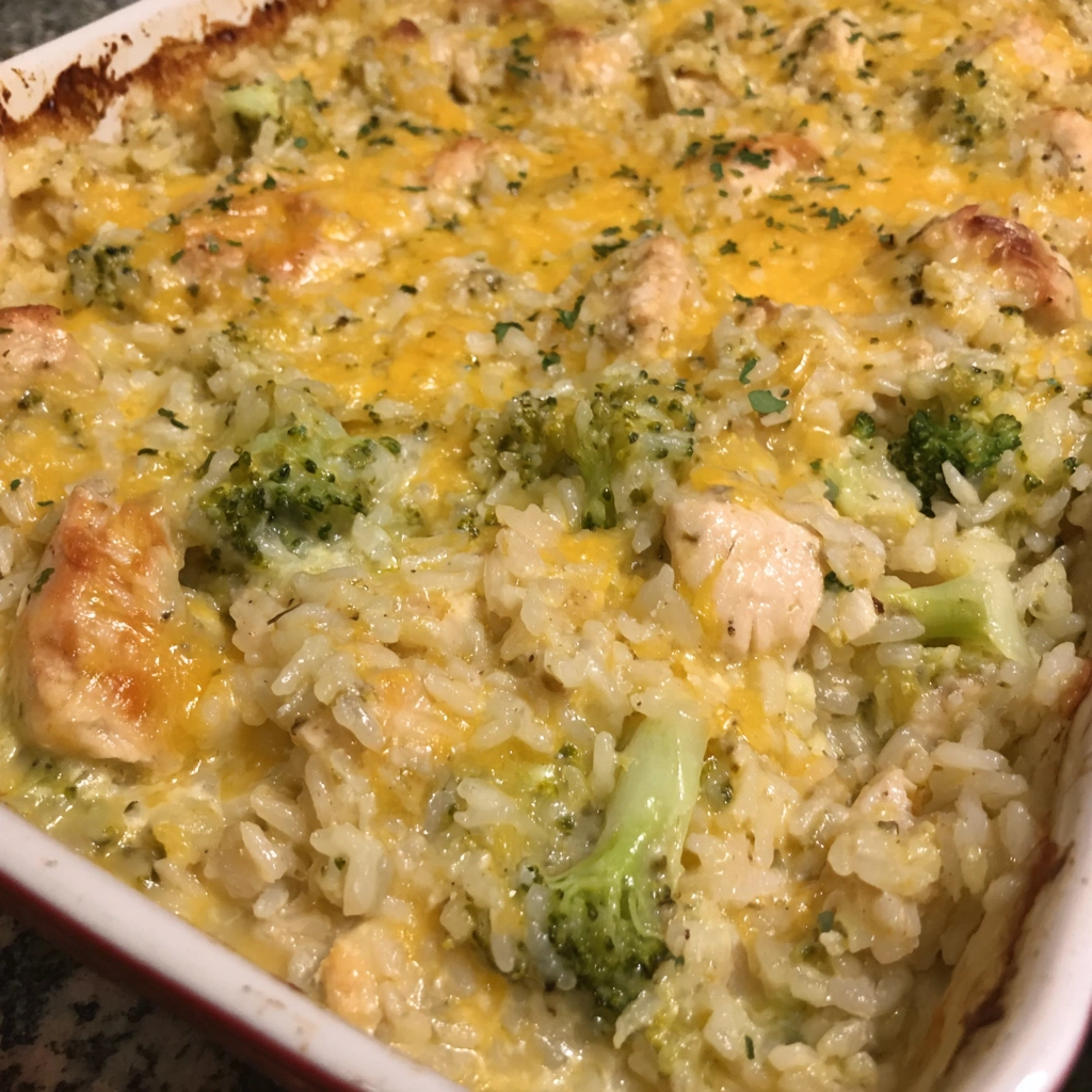 Cheesy Chicken Broccoli Rice