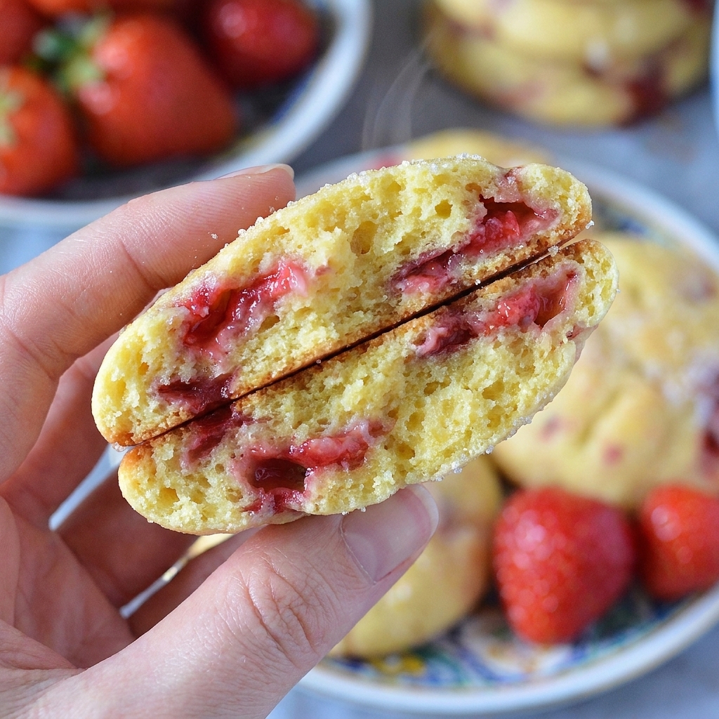 Strawberry Cookies With White Chocolate Chunks